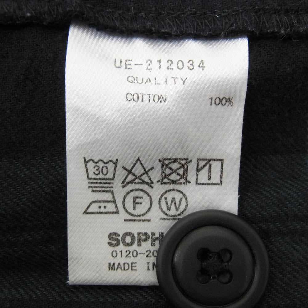 uniform experiment ユニフォームエクスペリメント UE-212034 LINE FLANNEL EASY JACKET ブラックウォッチ チェック フランネル イージー テーラードジャケット ネイビー系 4【中古】