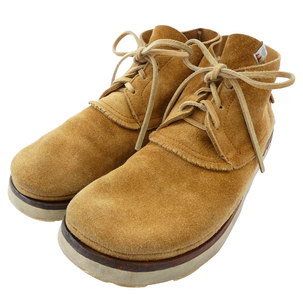 VISVIM ビズビム GRIS MOC MID FOLK グリス スエード チャッカ ブーツ ライトブラウン系 10.5【中古】
