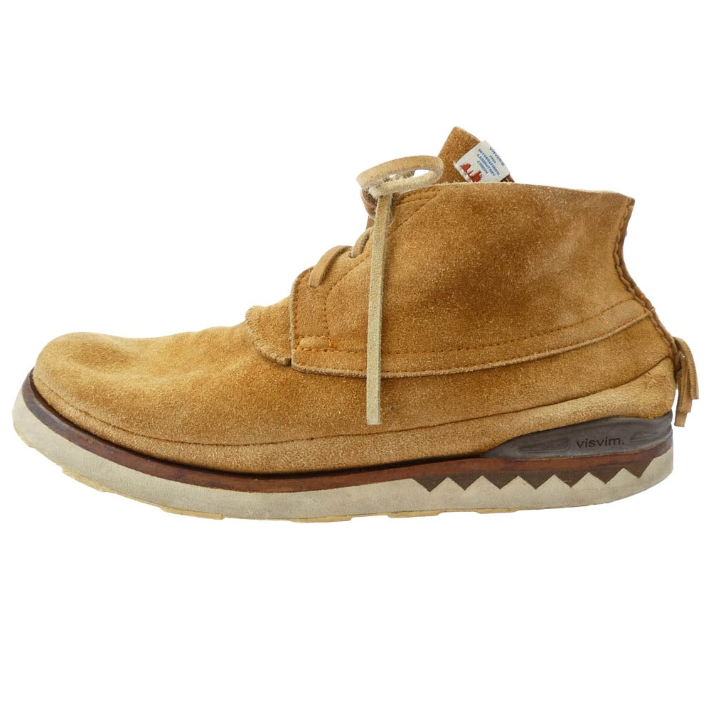 VISVIM ビズビム GRIS MOC MID FOLK グリス スエード チャッカ ブーツ ライトブラウン系 10.5【中古】