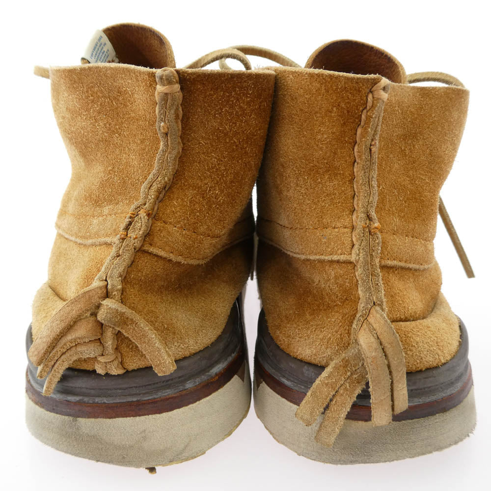VISVIM ビズビム GRIS MOC MID FOLK グリス スエード チャッカ ブーツ ライトブラウン系 10.5【中古】