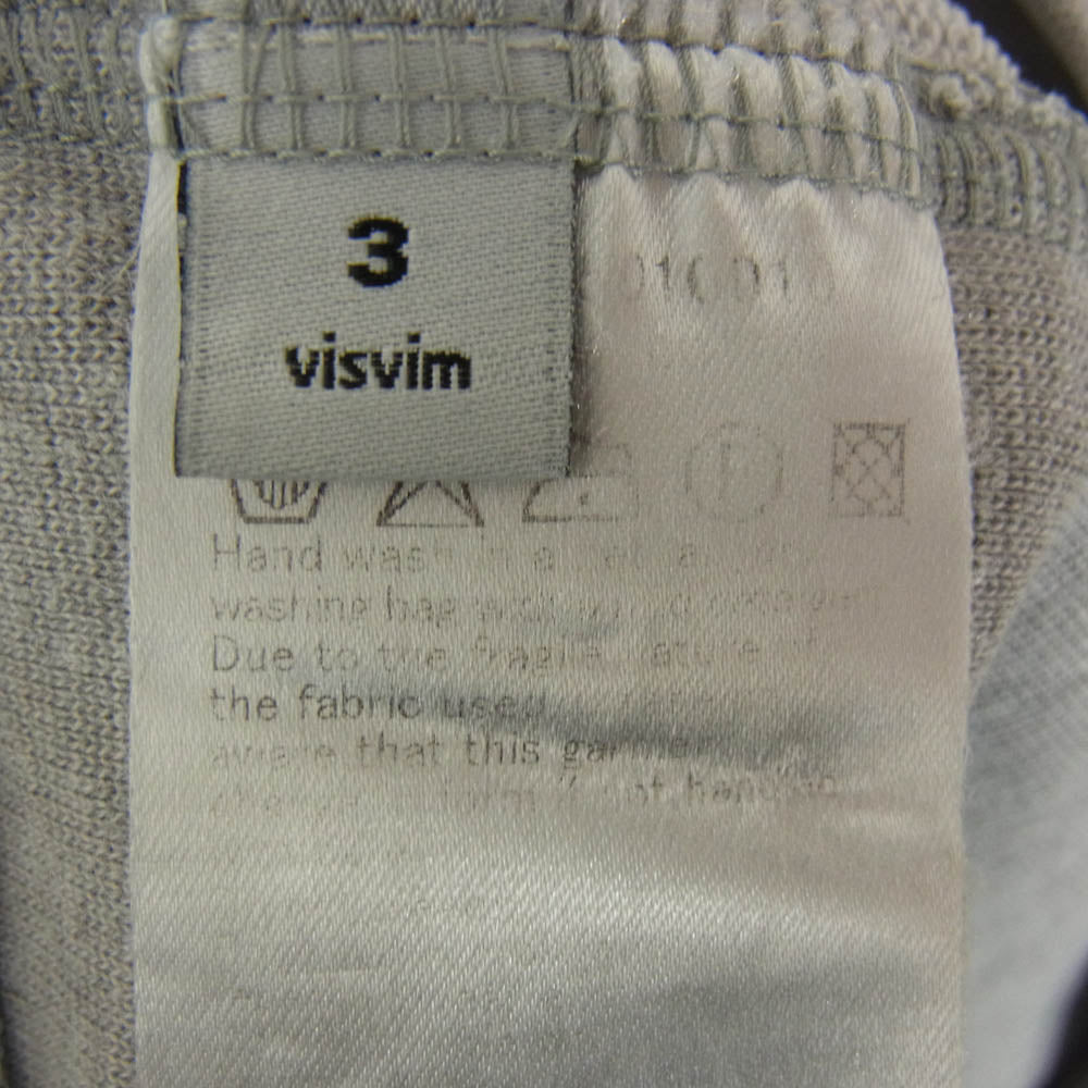 VISVIM ビズビム 16AW 0116205010010 JV HOODIE F.Z. フルジップ パーカー グレー系 3【中古】