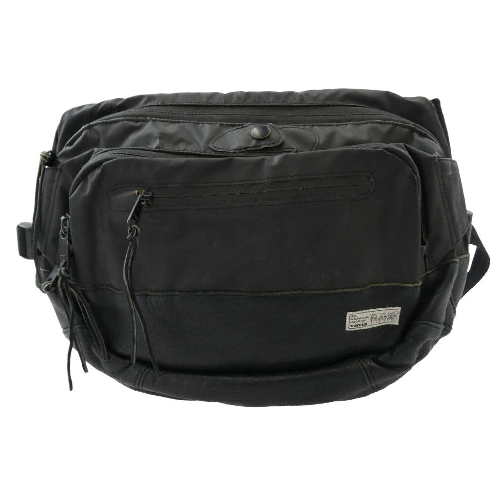 VISVIM ビズビム 初期 HYPATEX LUMBAR 8L ハイパテックス ランバー ウエスト バッグ エレクレザー ブラック系【中古】