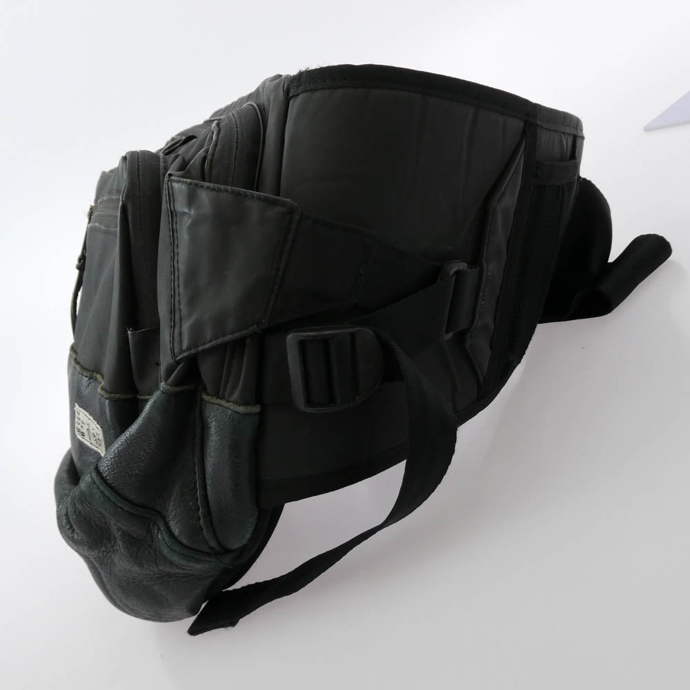 VISVIM ビズビム 初期 HYPATEX LUMBAR 8L ハイパテックス ランバー ウエスト バッグ エレクレザー ブラック系【中古】