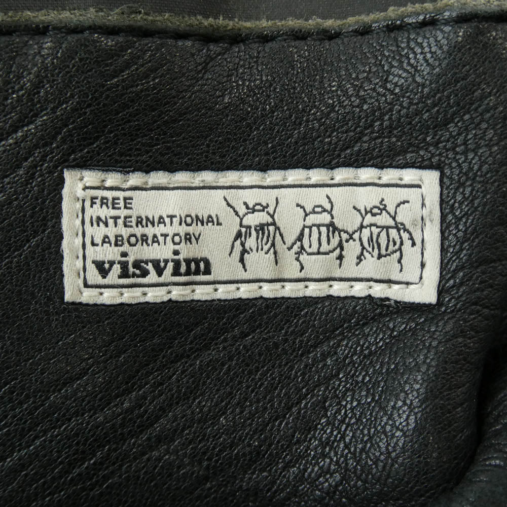 VISVIM ビズビム 初期 HYPATEX LUMBAR 8L ハイパテックス ランバー ウエスト バッグ エレクレザー ブラック系【中古】