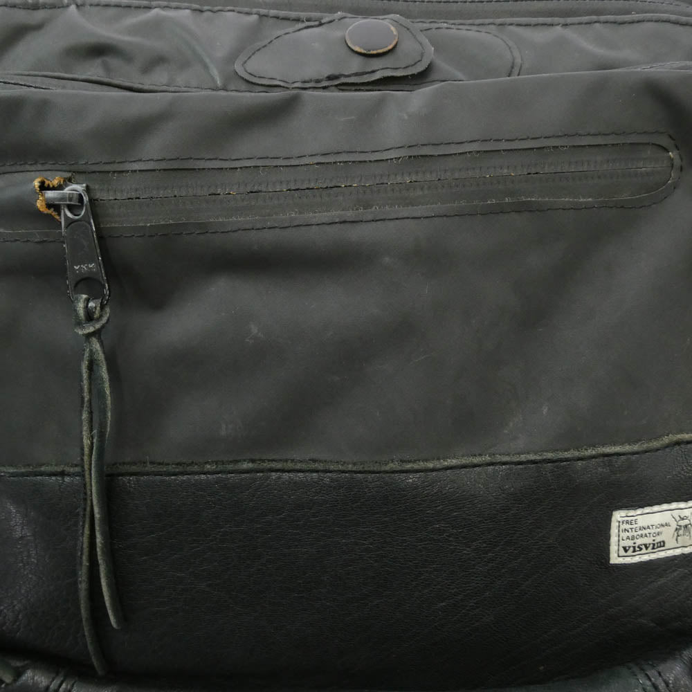 VISVIM ビズビム 初期 HYPATEX LUMBAR 8L ハイパテックス ランバー ウエスト バッグ エレクレザー ブラック系【中古】