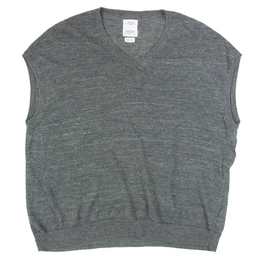 VISVIM ビズビム 22SS 0122105012002 ウール リネン ニット ベスト グレー系 3【中古】