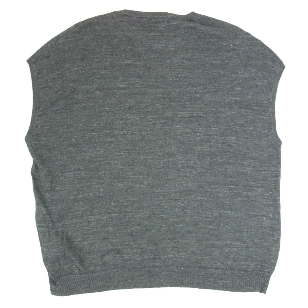 VISVIM ビズビム 22SS 0122105012002 ウール リネン ニット ベスト グレー系 3【中古】