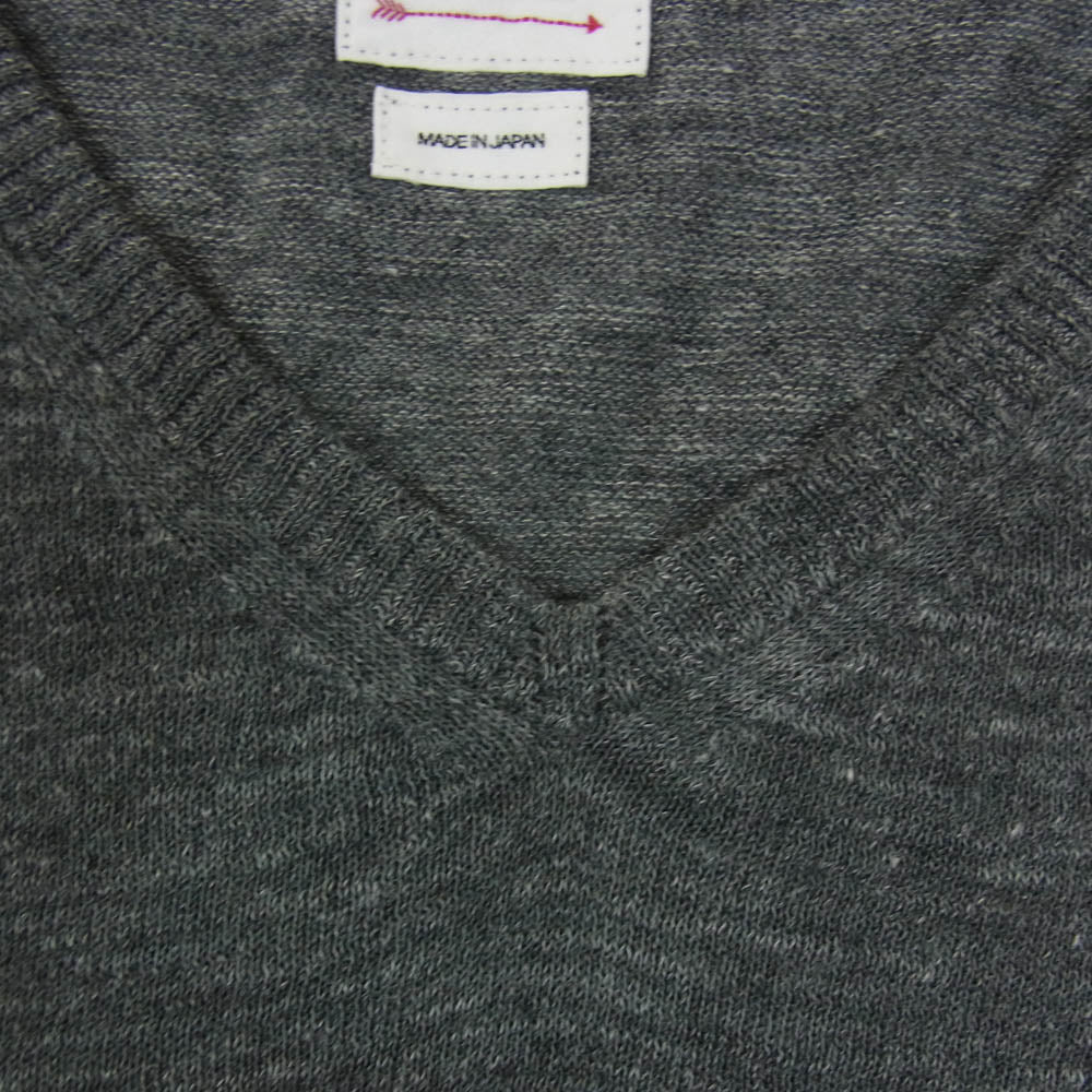 VISVIM ビズビム 22SS 0122105012002 ウール リネン ニット ベスト グレー系 3【中古】