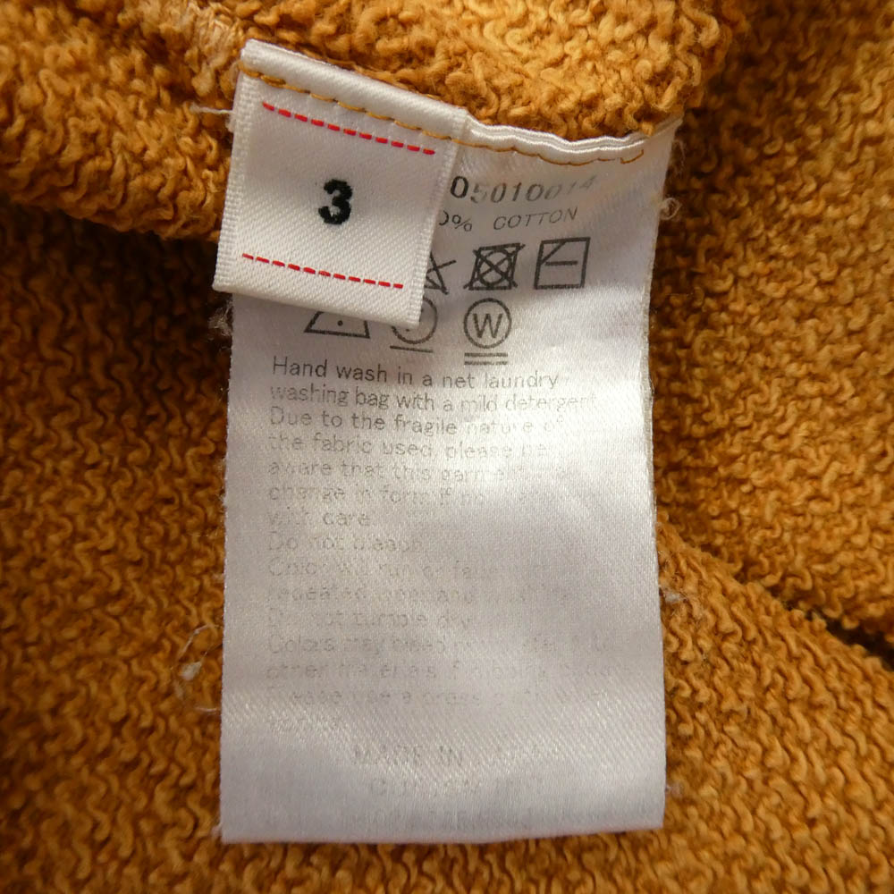 VISVIM ビズビム 21SS 0121105010014 JUMBO HOODIE P.O. UNEVEN DYE　ジャンボ フーディー プルオーバ オレンジ系 3【中古】