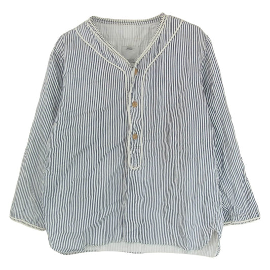 VISVIM ビズビム 17SS 0117105011019 dugout shirts ベースボール シャツ ブルー系 3【中古】