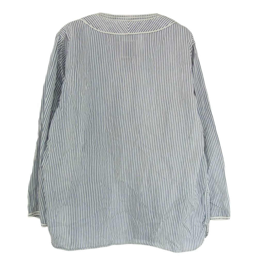 VISVIM ビズビム 17SS 0117105011019 dugout shirts ベースボール シャツ ブルー系 3【中古】