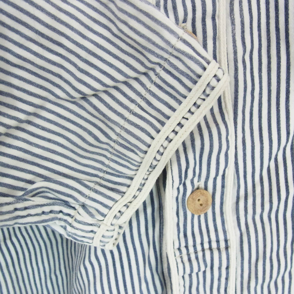 VISVIM ビズビム 17SS 0117105011019 dugout shirts ベースボール シャツ ブルー系 3【中古】