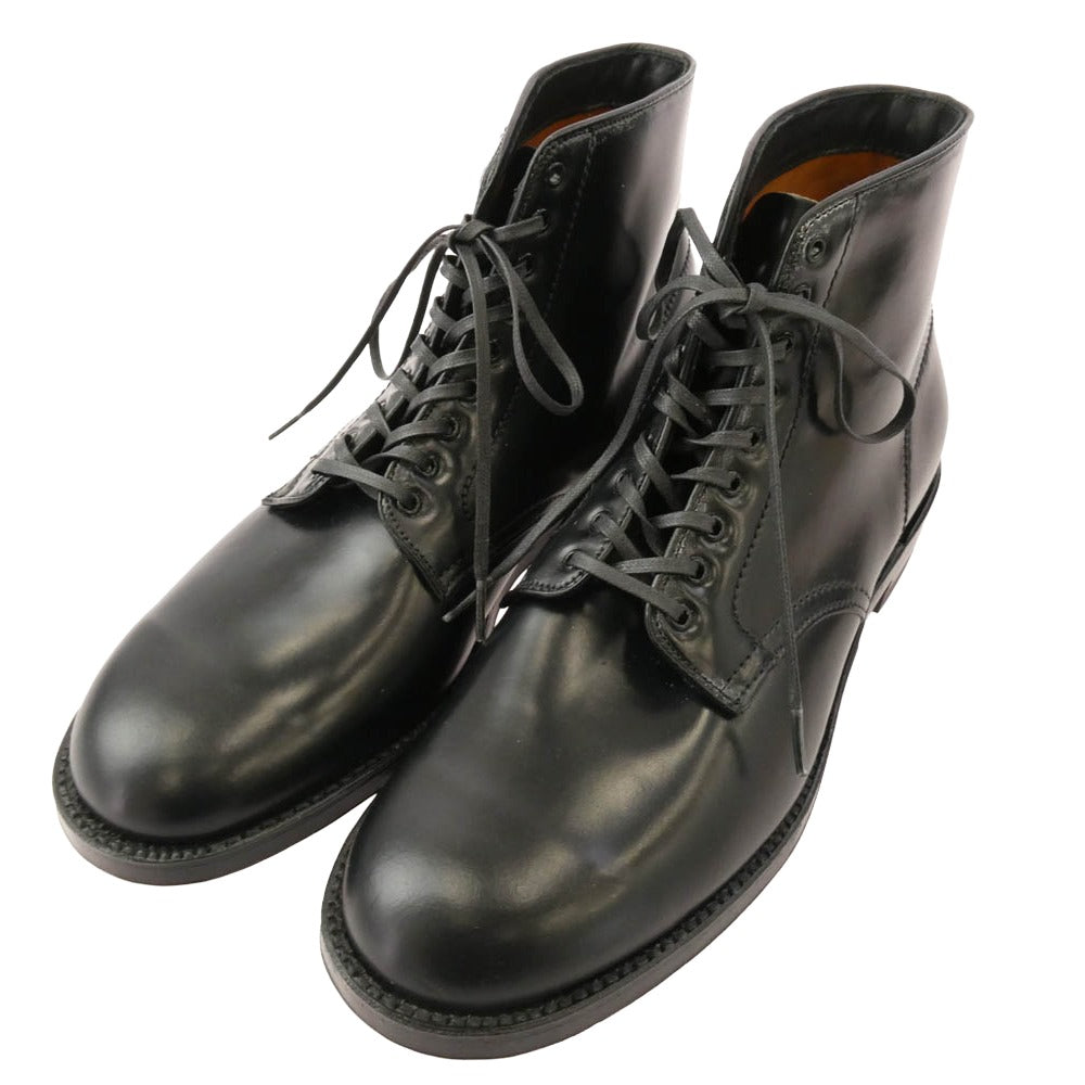 ALDEN オールデン N0801 ref.別注 CORDVAN LACEUP BOOTS コードバン レースアップ ブーツ ブラック系 10D【美品】【中古】