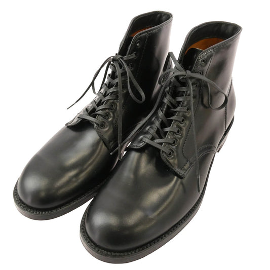 ALDEN オールデン N0801 ref.別注 CORDVAN LACEUP BOOTS コードバン レースアップ ブーツ ブラック系 10D【美品】【中古】