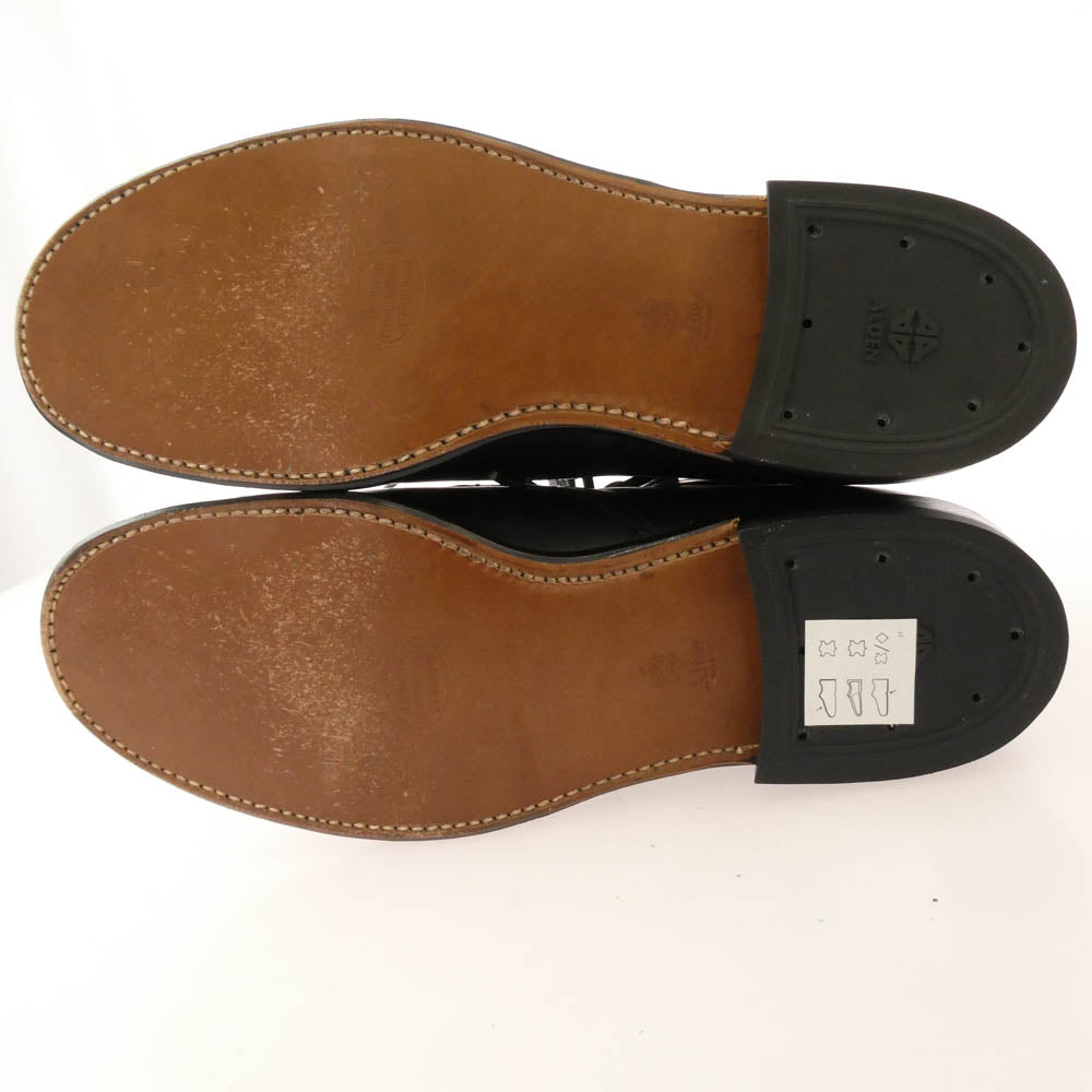ALDEN オールデン N0801 ref.別注 CORDVAN LACEUP BOOTS コードバン レースアップ ブーツ ブラック系 10D【美品】【中古】