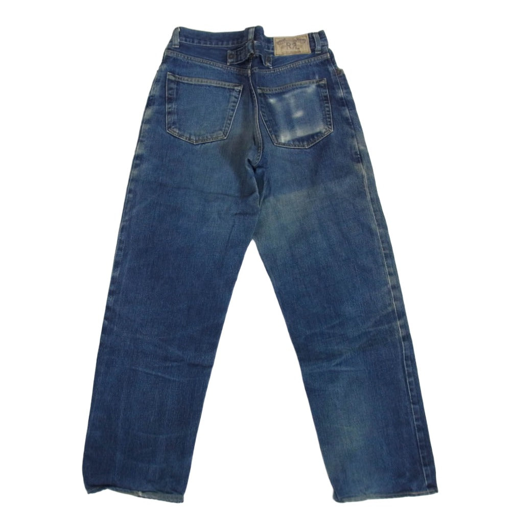 RRL ダブルアールエル 90s USA製 三ツ星タグ シンチバック セルビッチ インディゴブルー系 31【中古】