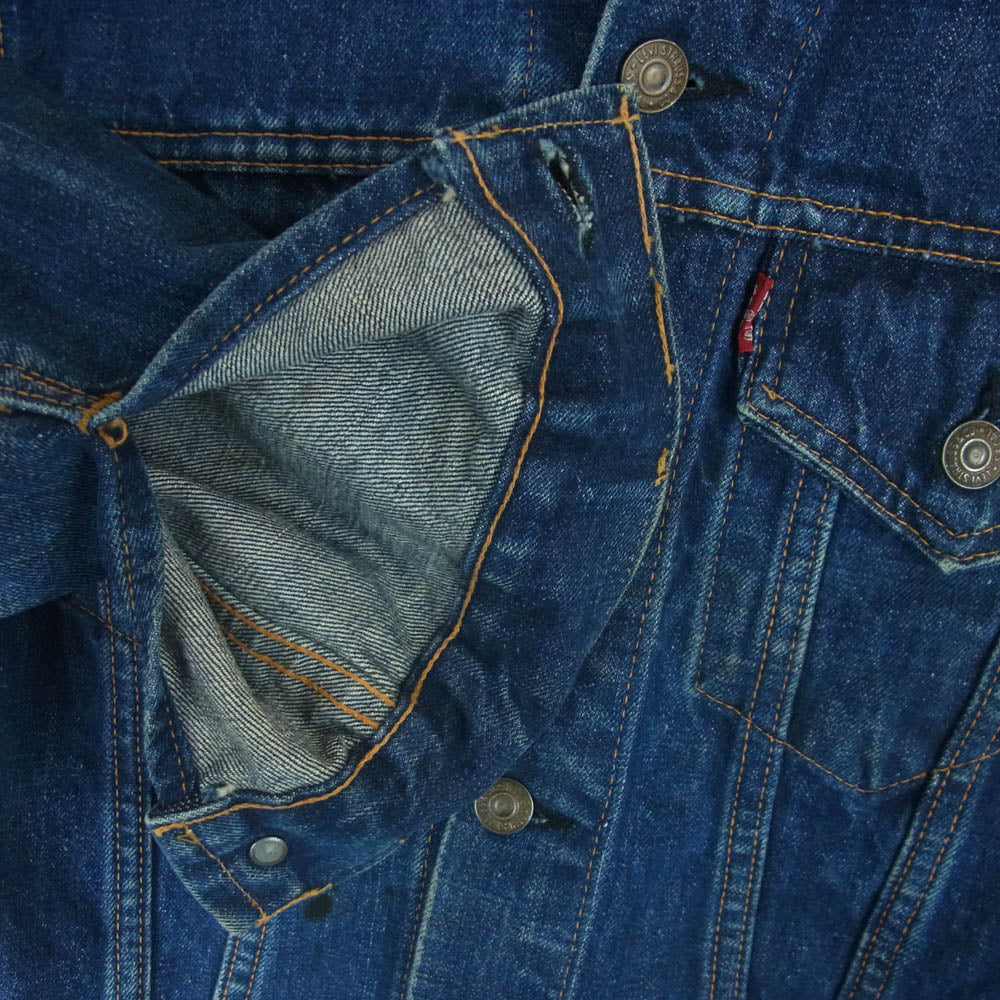 Levi's リーバイス 60s 70s 70505 BIG E ボタン裏刻印526 4th デニム ジャケット インディゴブルー系 サイズ表記なし【中古】
