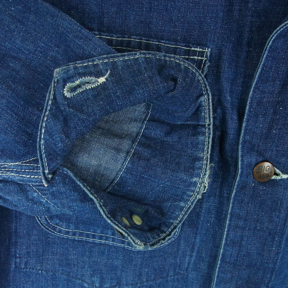BIG MAC ビッグマック 60s PENNEY'S BIGMAC デニム カバーオール ジャケット インディゴブルー系 サイズ表記なし【中古】