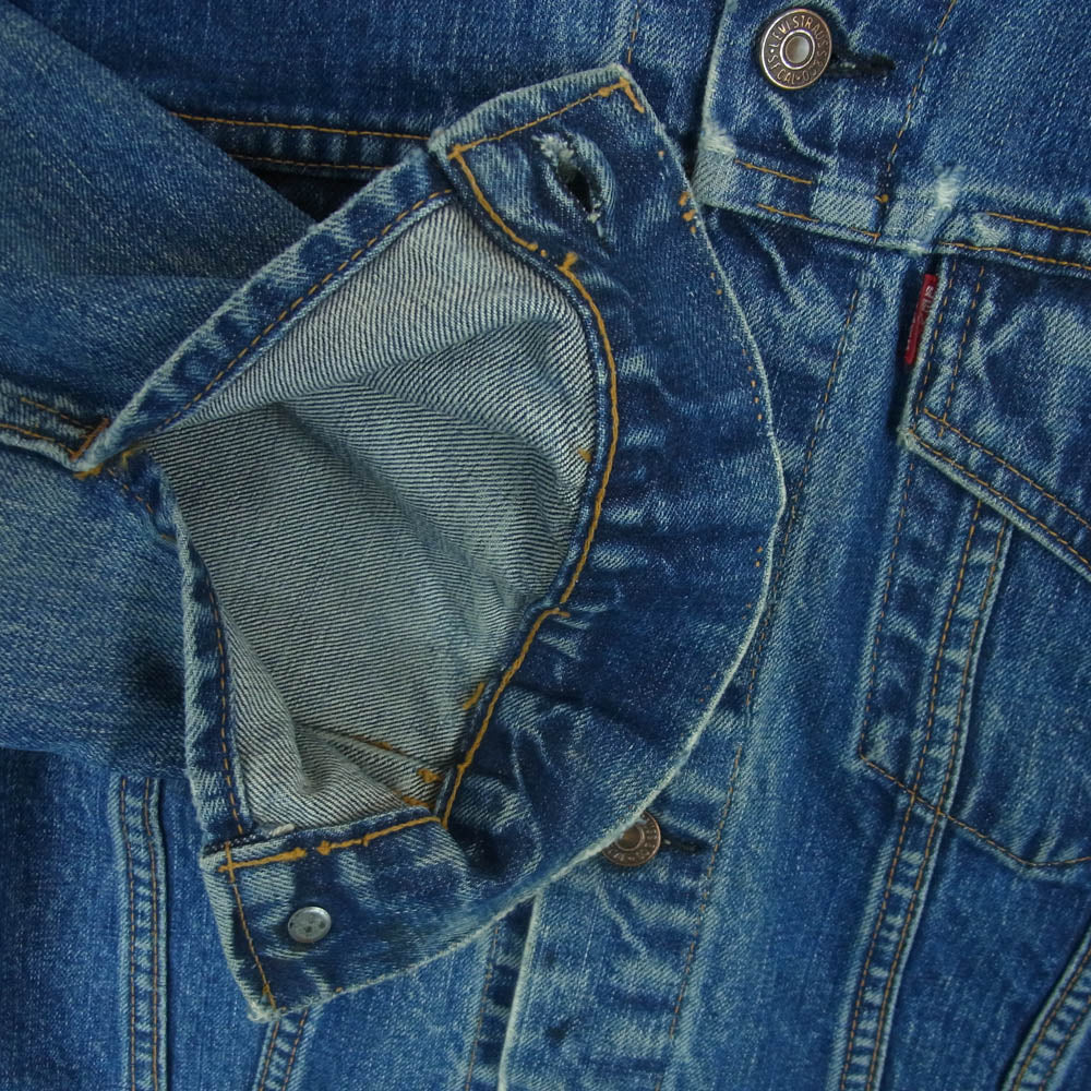 Levi's リーバイス 60s 70s 70505 BIG E ボタン裏刻印524 4th デニム ジャケット インディゴブルー系 サイズ表記なし【中古】