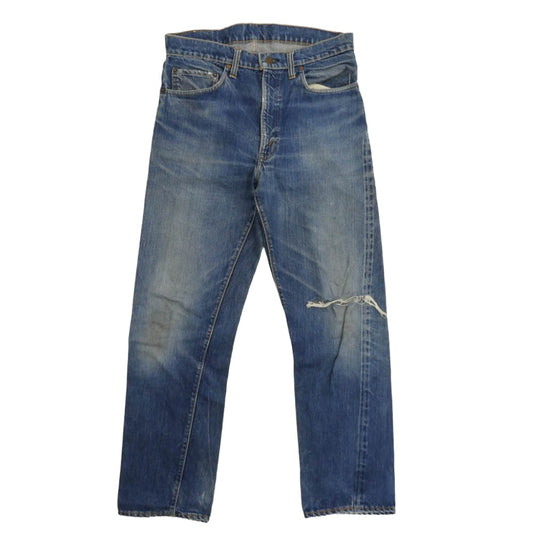 Levi's リーバイス 70s 505 赤耳 66前期 BIG E TALON42 裏刻印5 デニム パンツ 33【中古】