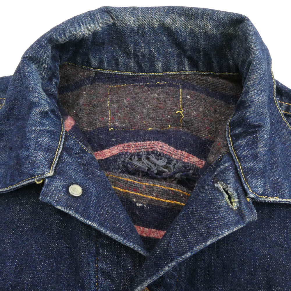 Levi's リーバイス 60s 559 BIG E ブランケット ボタン裏刻印17 3rd デニム ジャケット インディゴブルー系 サイズ表記なし【中古】