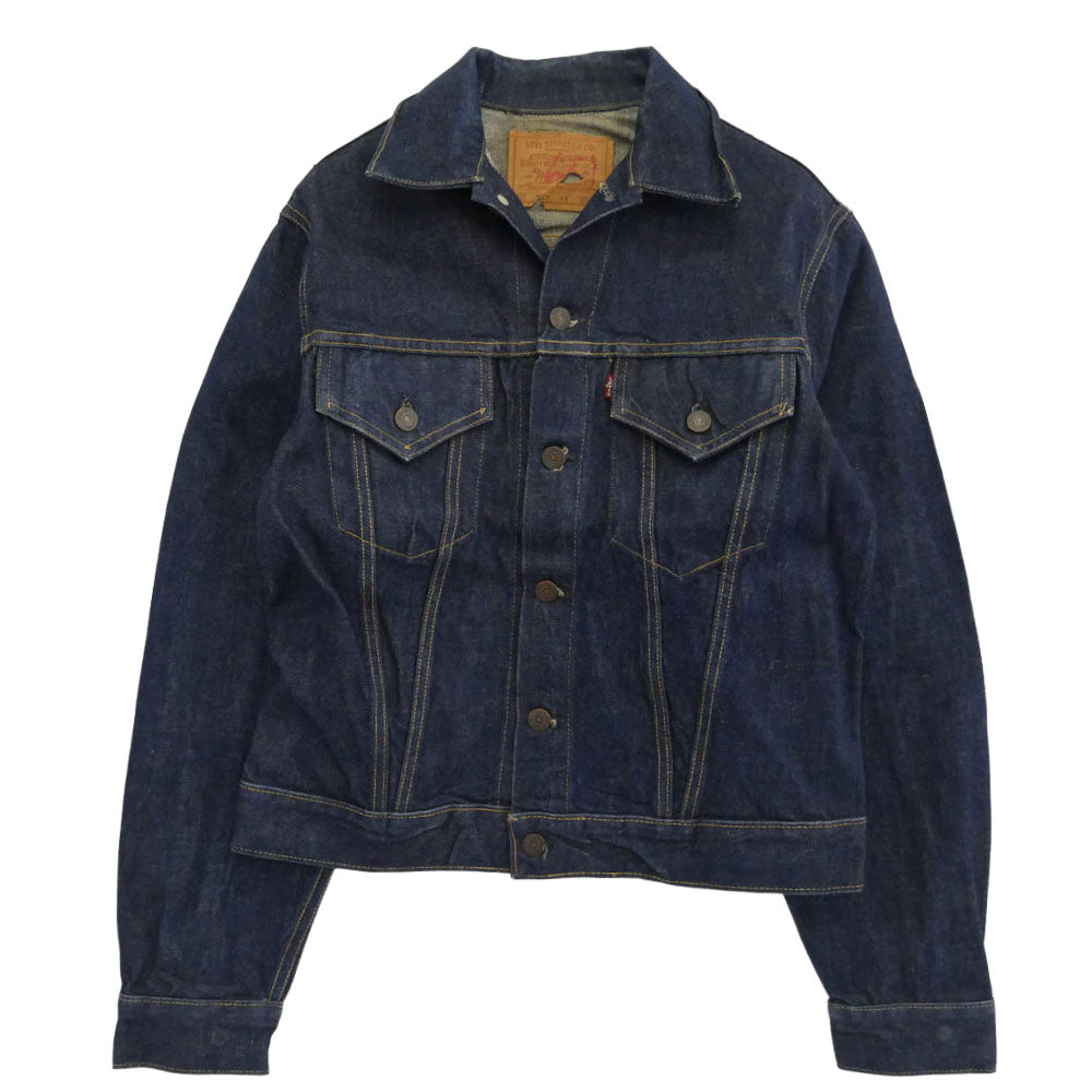 Levi's リーバイス 60s 557 BIG E 3rd ギャラ無 ボタン裏刻印O 両面均等V デニム ジャケット SIZE38 38【中古】