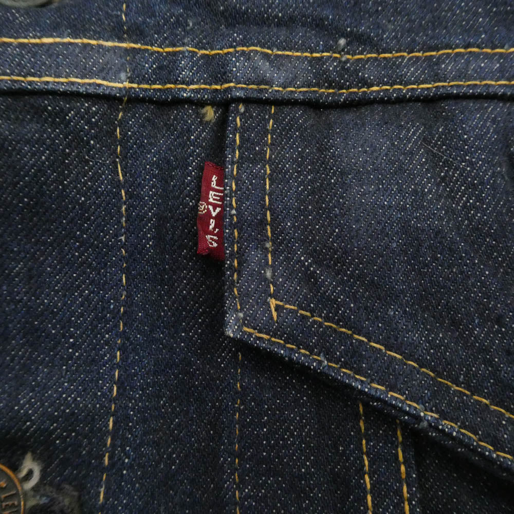Levi's リーバイス 60s 557 BIG E 3rd ギャラ無 ボタン裏刻印O 両面均等V デニム ジャケット SIZE38 38【中古】