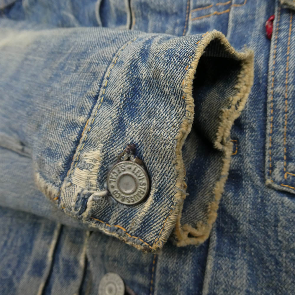Levi's リーバイス 50s 60s 517XX ハギ付き ブランケット ボタン裏刻印17 2nd デニム ジャケット【中古】