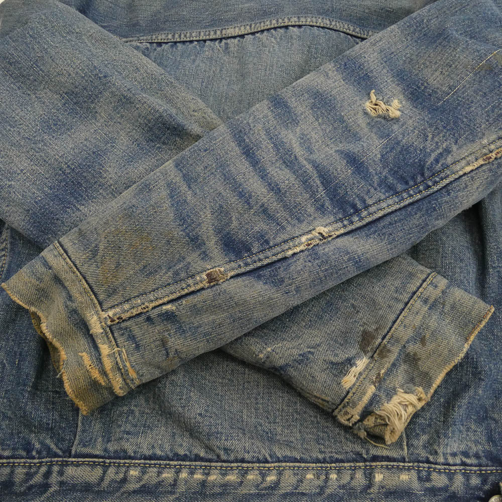 Levi's リーバイス 50s 60s 517XX ハギ付き ブランケット ボタン裏刻印17 2nd デニム ジャケット【中古】