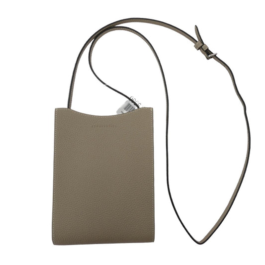 BONAVENTURA ボナベンチュラ ミニ リア シュリンクレザー ショルダー バッグ グレージュ ベージュ系【美品】【中古】