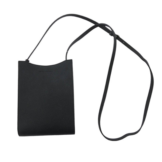 BONAVENTURA ボナベンチュラ ミニ リア シュリンクレザー ショルダー バッグ ブラック ブラック系【中古】