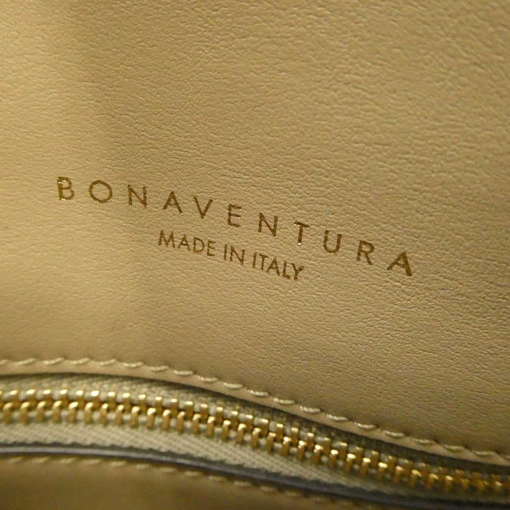 BONAVENTURA ボナベンチュラ エマ バッグ 40 レザー ショルダー ハンド 2WAY バッグ ベージュ系【美品】【中古】