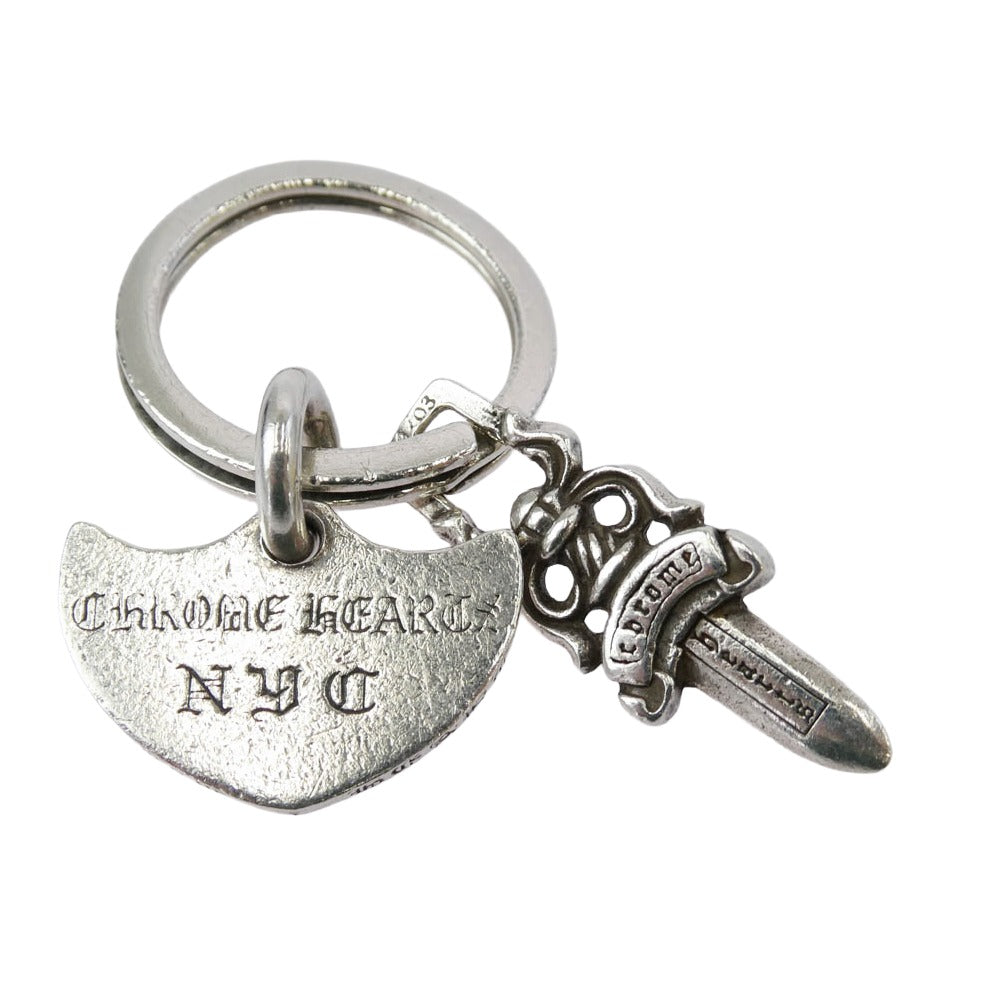 CHROME HEARTS クロムハーツ（原本無） SHIELD&No5 DGGR ニューヨーク限定 シールド#5ダガーキーリング シルバー系【中古】