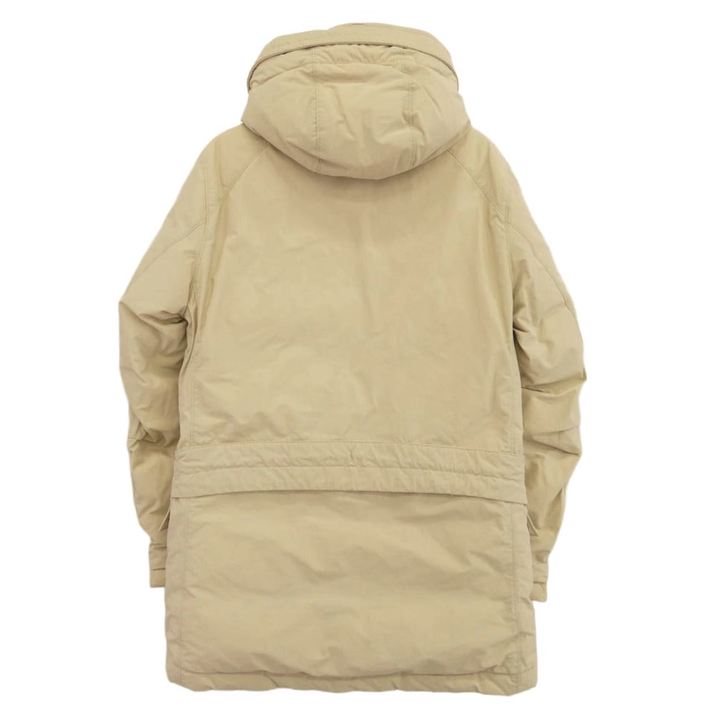 STONE ISLAND ストーンアイランド 611540926-A MICROREPS DOWN ミクロレプス ファー ダウン ジャケット ※ファー欠損あり ベージュ系 S【中古】
