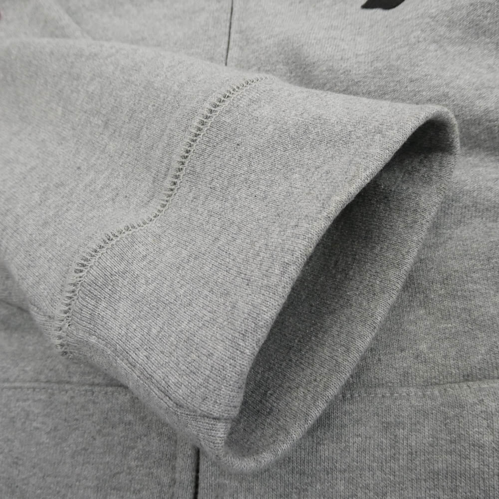 CHROME HEARTS クロムハーツ（原本無） Y NOT セメタリー クロスパッチ ダガー クロスボール ジップ スウェット パーカー XL グレー系 XL【極上美品】【中古】