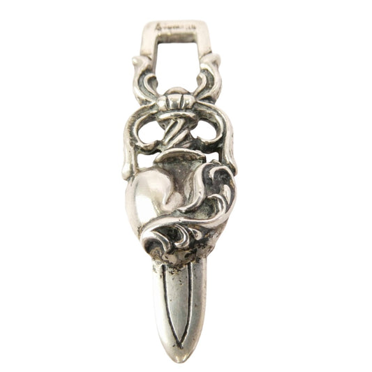 CHROME HEARTS クロムハーツ（原本無） HEART DAGGER ハートダガー ペンダントトップ シルバー系【中古】