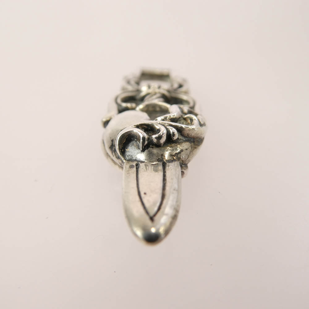 CHROME HEARTS クロムハーツ（原本無） HEART DAGGER ハートダガー ペンダントトップ シルバー系【中古】
