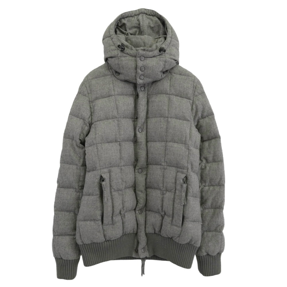 AKM エイケイエム DUVETICA デュベティカ WOOL SQUARE HOODED DOWN JKT ダウンジャケット グレー系 XL【中古】