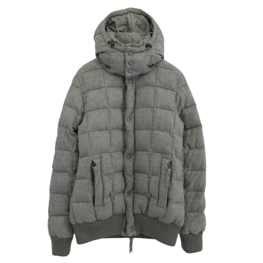 AKM エイケイエム DUVETICA デュベティカ WOOL SQUARE HOODED DOWN JKT ダウンジャケット グレー系 XL【中古】