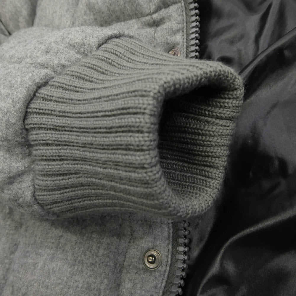 AKM エイケイエム DUVETICA デュベティカ WOOL SQUARE HOODED DOWN JKT ダウンジャケット グレー系 XL【中古】