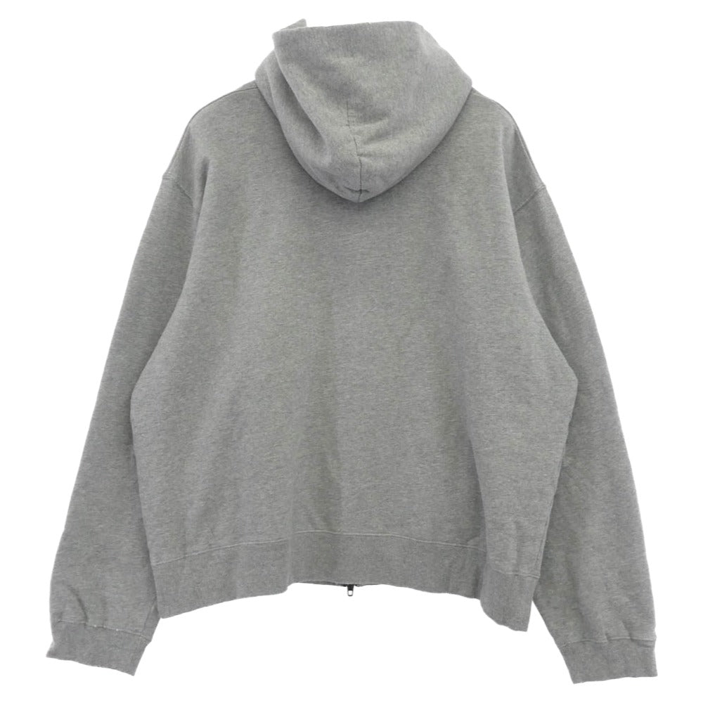 BALENCIAGA バレンシアガ 25AW 852960 TTVB5 Luxury Script ヴィンテージ加工 ラグジュアリースクリプト ダブルジップ パーカー グレー系 S【中古】