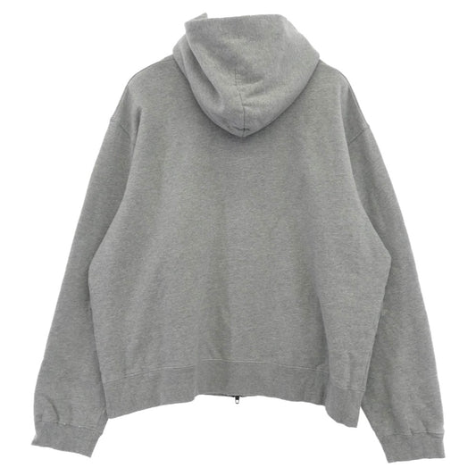 BALENCIAGA バレンシアガ 25AW 852960 TTVB5 Luxury Script ヴィンテージ加工 ラグジュアリースクリプト ダブルジップ パーカー グレー系 S【中古】