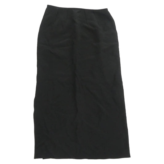 ポステレガント 23AW SK23A0002 SILK DOUBLE CRAPE SLIT SKIRT シルク ダブルクレープスリット スカート ブラック系 S【中古】