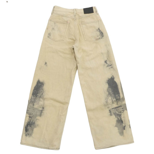 ACNE STUDIOS アクネストゥディオズ A00426 1981F FN SMOKEY JEANS スモーキー ルーズフィット ワイドレッグ デニム パンツ ベージュ系 32【中古】