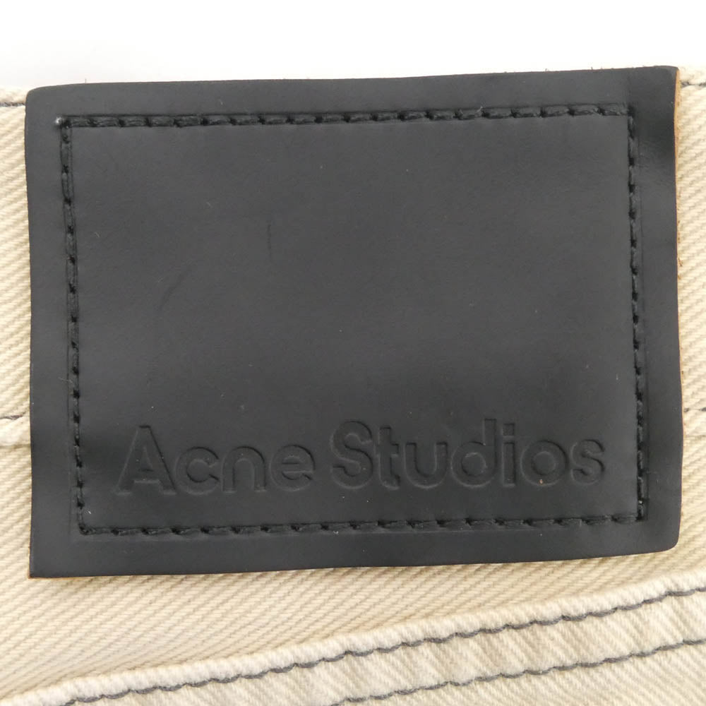 ACNE STUDIOS アクネストゥディオズ A00426 1981F FN SMOKEY JEANS スモーキー ルーズフィット ワイドレッグ デニム パンツ ベージュ系 32【中古】