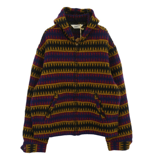 TENDERLOIN テンダーロイン 15AW T-INDIAN PARKA ZIP インディアン ジップアップ ニット パーカ ジャケット M【美品】【中古】
