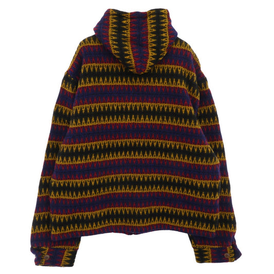 TENDERLOIN テンダーロイン 15AW T-INDIAN PARKA ZIP インディアン ジップアップ ニット パーカ ジャケット M【美品】【中古】