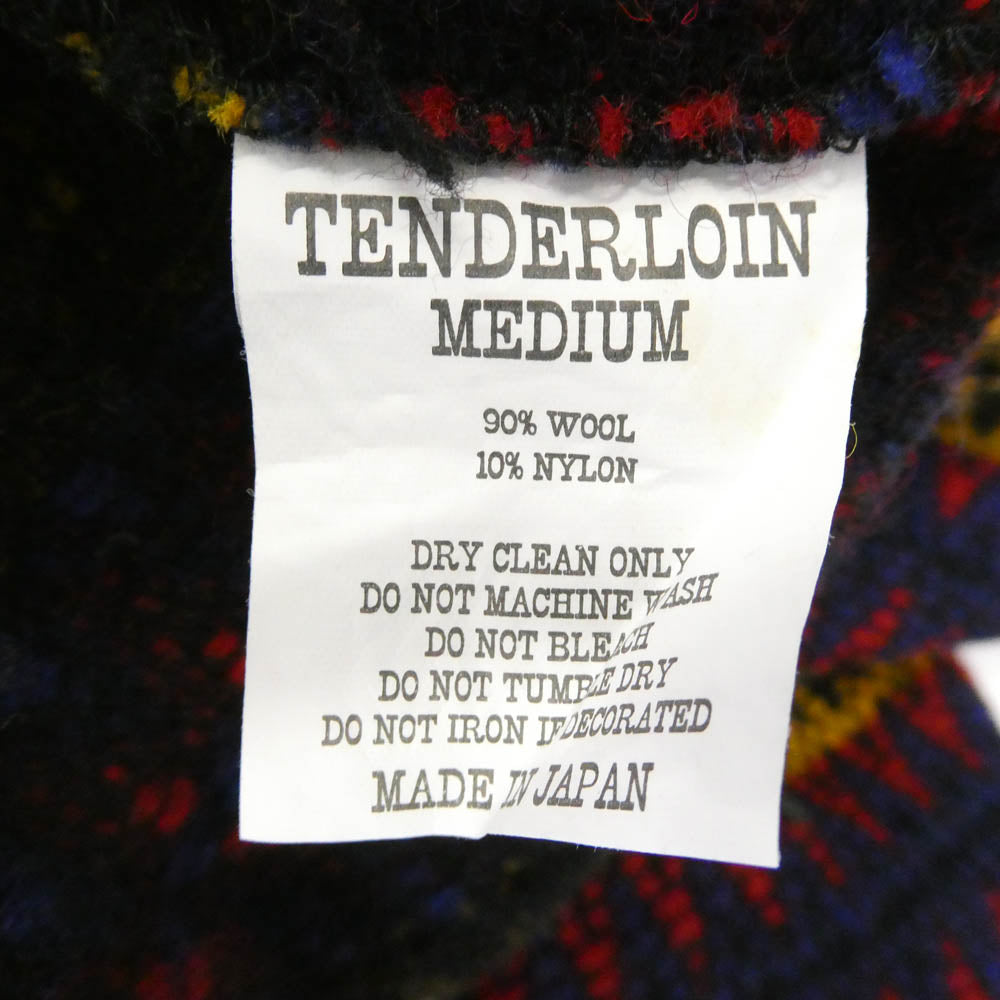 TENDERLOIN テンダーロイン 15AW T-INDIAN PARKA ZIP インディアン ジップアップ ニット パーカ ジャケット M【美品】【中古】