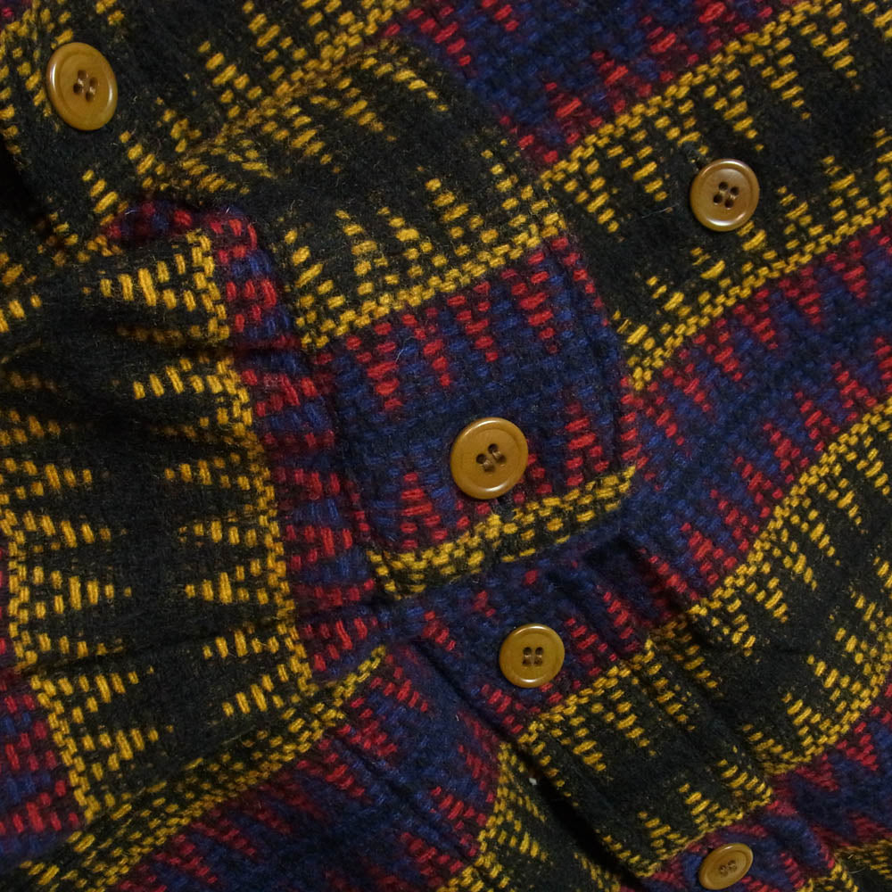 TENDERLOIN テンダーロイン 14SS T-INDIAN CPO JKT インディアン ネイティブ 総柄 ジャケット ネイビー系 M【美品】【中古】