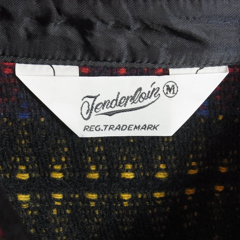 TENDERLOIN テンダーロイン 14SS T-INDIAN CPO JKT インディアン ネイティブ 総柄 ジャケット ネイビー系 M【美品】【中古】
